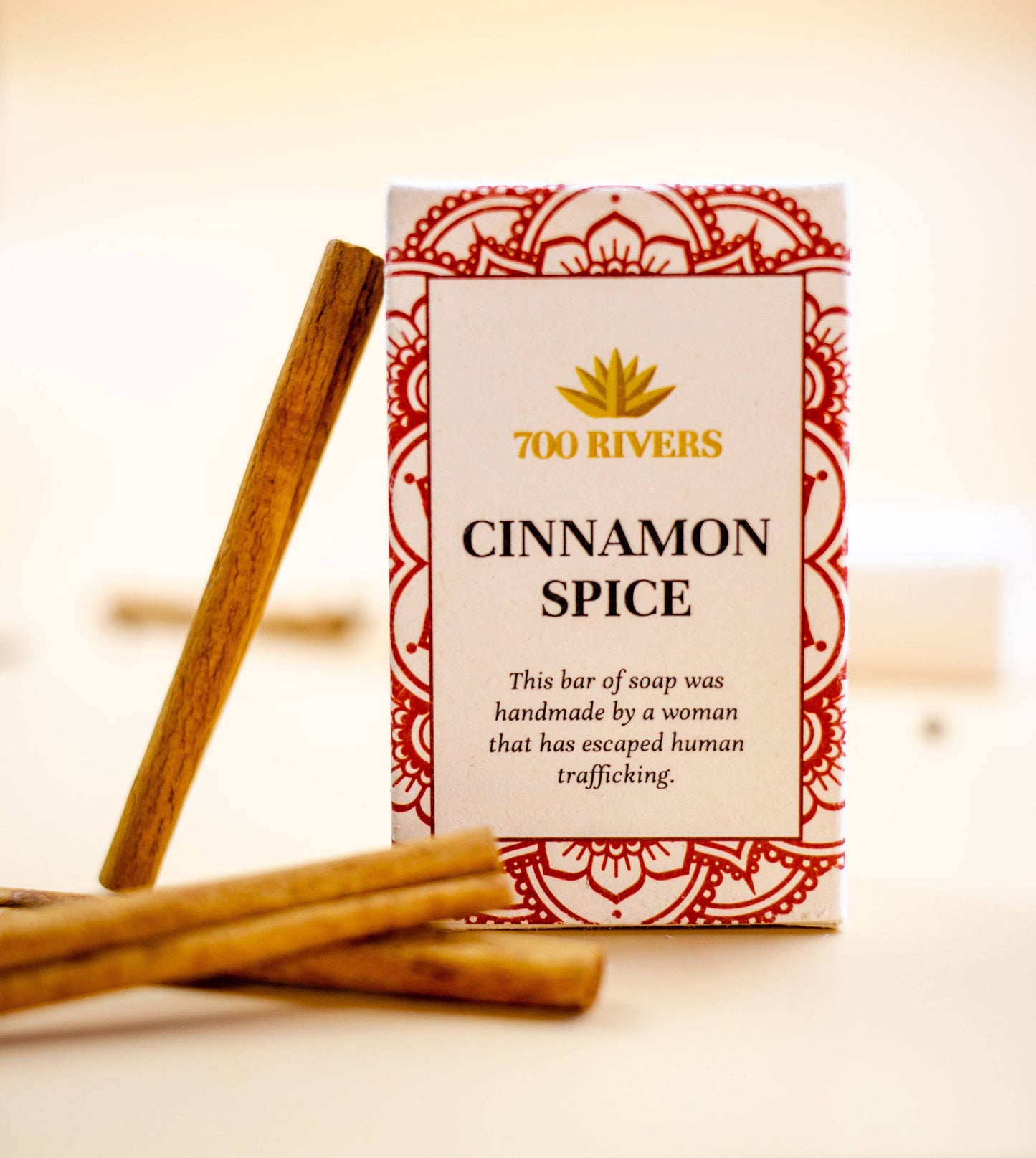 700 Rivers - Cinnamon Spice Soap Bar - Crafted by artisans that escaped human trafficking  700 Rivers   -better made easy-eco-friendly-sustainable-gifting