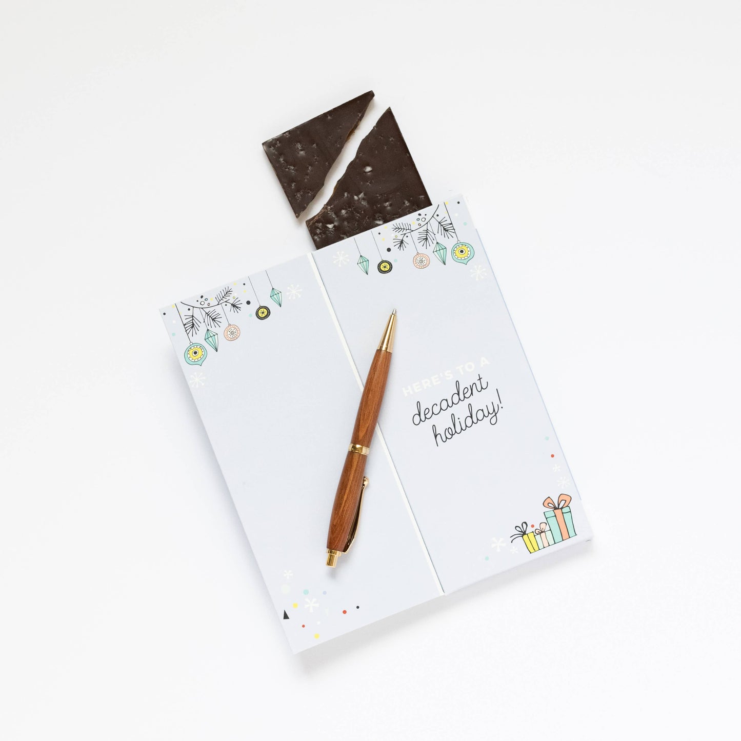 Sweeter Card - Holiday Chocolate Bar – Merry Everything  Sweeter Cards Chocolate Bar + Greeting Card in ONE!   -better made easy-eco-friendly-sustainable-gifting