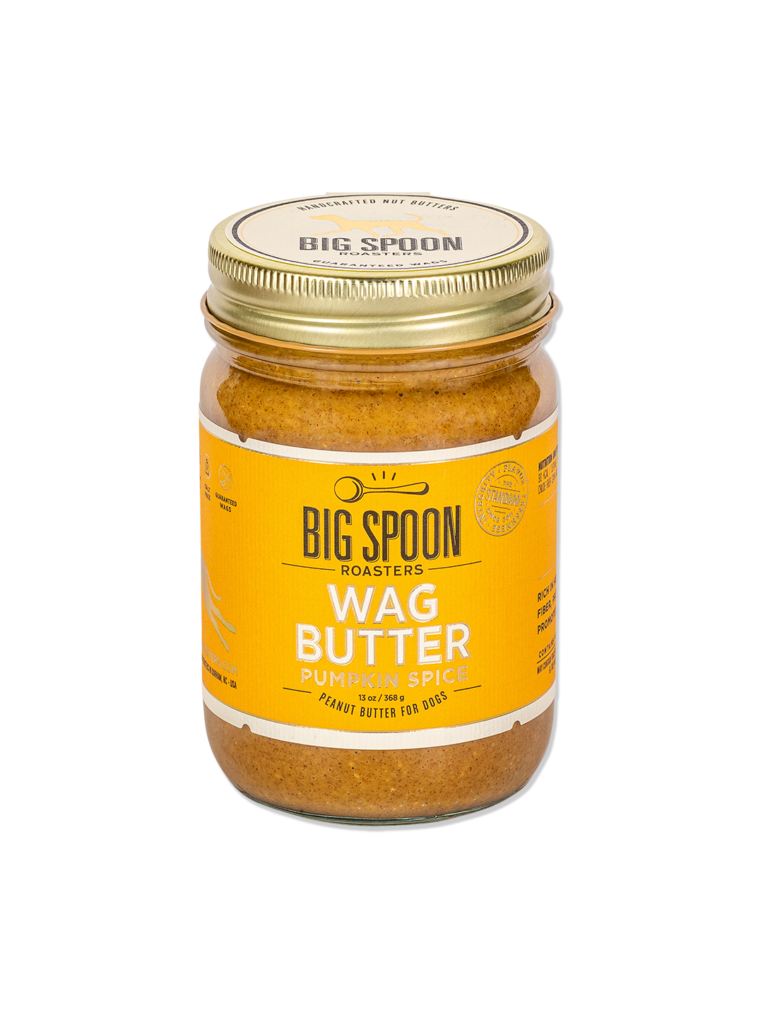 Pumpkin Spice Wag Butter  Big Spoon Roasters 13oz Jar  -better made easy-eco-friendly-sustainable-gifting