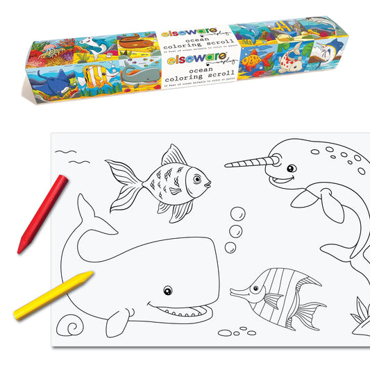 eco-kids / elseware unplug - Coloring Scrolls - Assorted (3 each) - case eco-kids / elseware unplug -better made easy-eco-friendly-sustainable-gifting