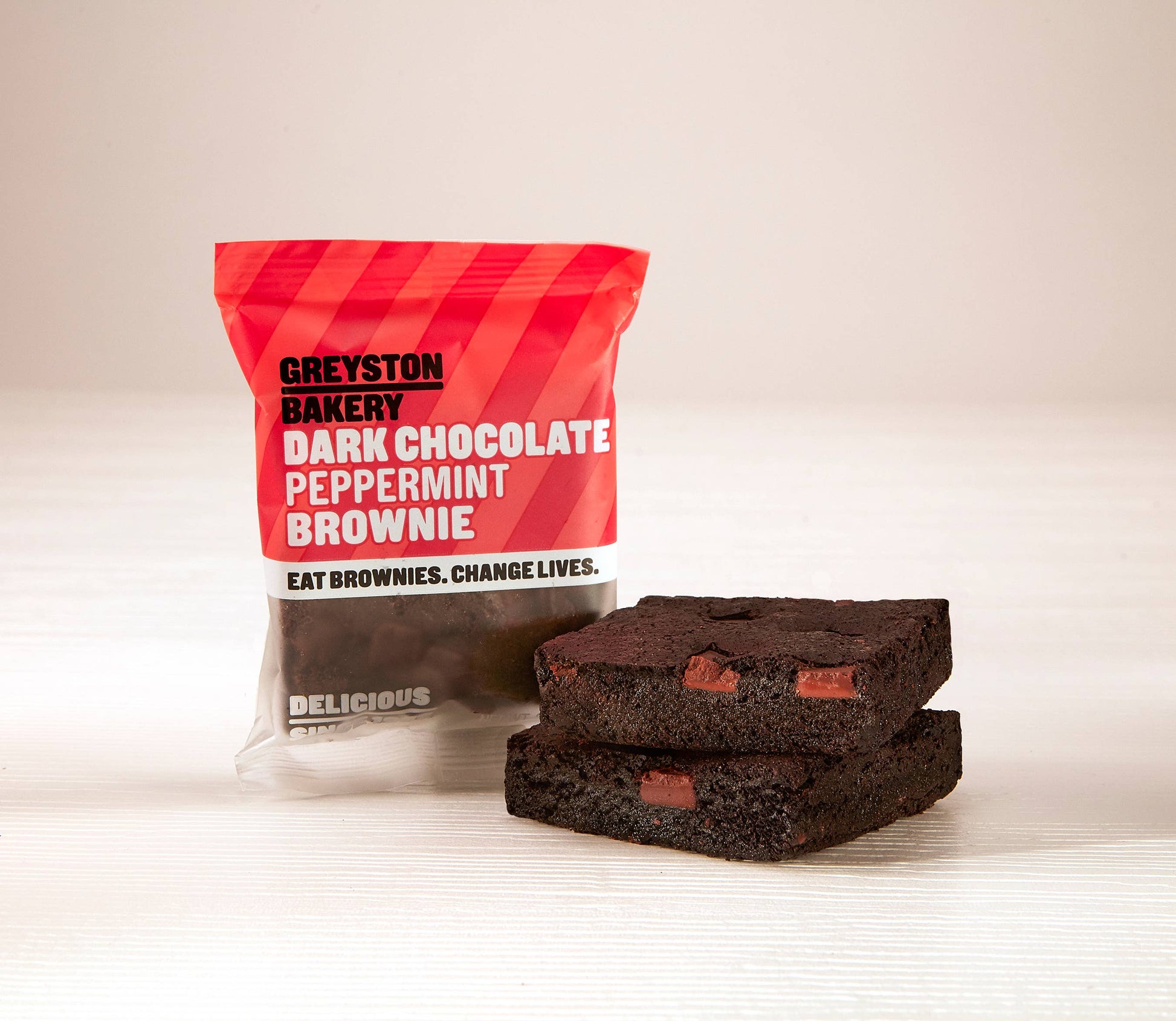 Greyston Bakery, Inc. - Dark Chocolate Peppermint Brownie 64 - Seasonal Flavor Greyston Bakery, Inc. -better made easy-eco-friendly-sustainable-gifting