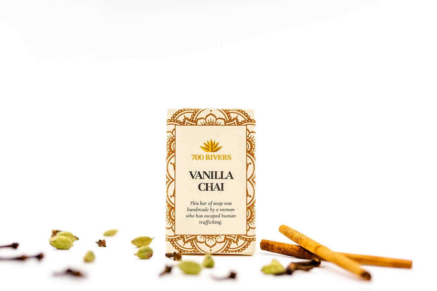 700 Rivers - Vanilla Chai Soap Bar - Crafted by artisans that escaped human trafficking  700 Rivers   -better made easy-eco-friendly-sustainable-gifting
