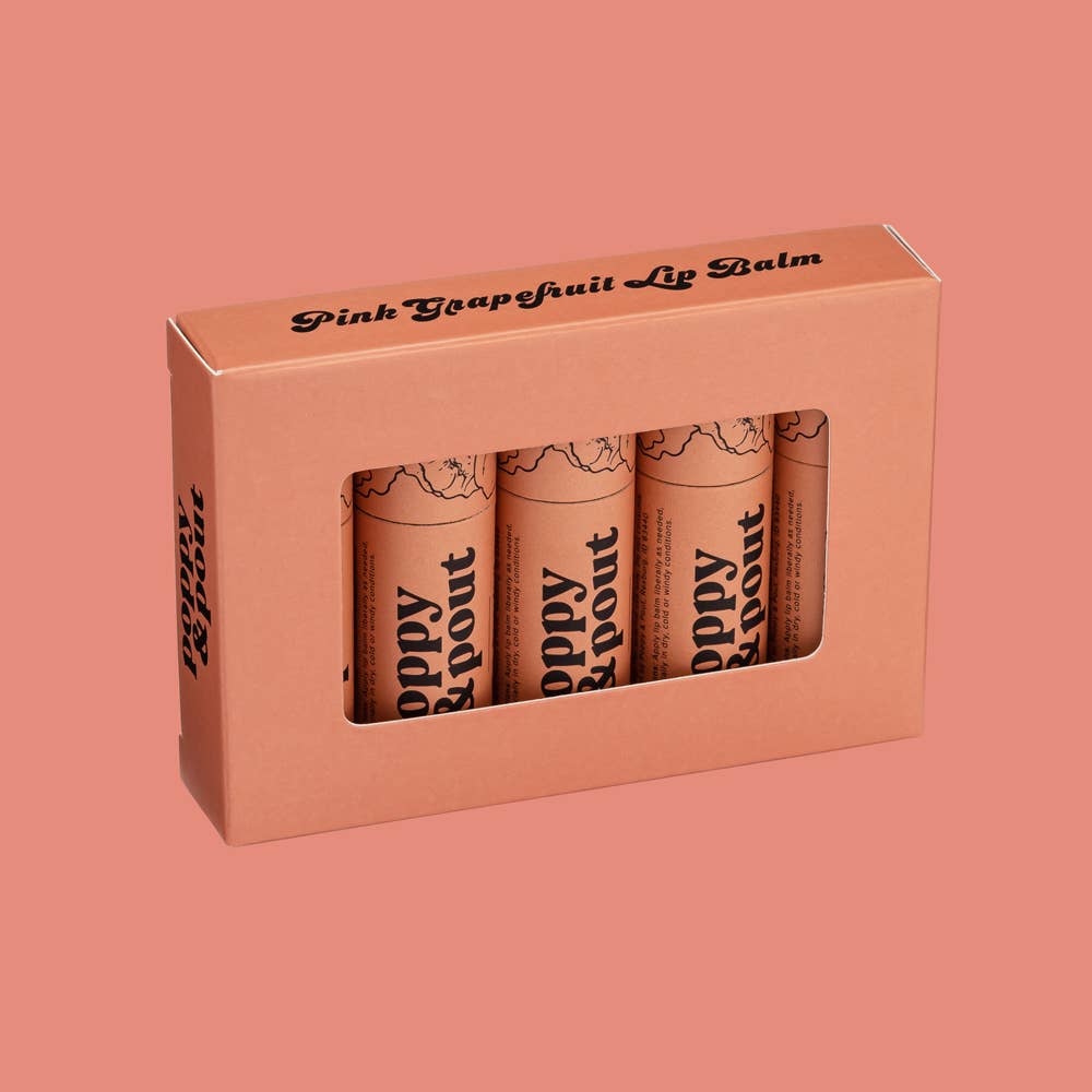 Poppy & Pout - Lip Balm, Pink Grapefruit  Poppy & Pout   -better made easy-eco-friendly-sustainable-gifting