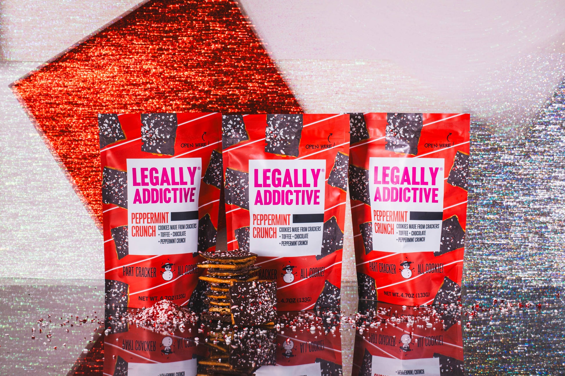 Legally Addictive - Peppermint Crunch - Holiday Cookie Legally Addictive Foods -better made easy-eco-friendly-sustainable-gifting