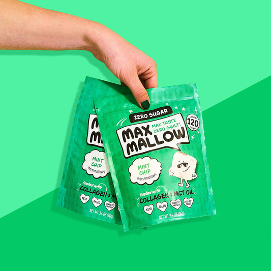 Max Sweets - Mint Chip Max Mallow  - Sugar Free Marshmallow  Max Sweets   -better made easy-eco-friendly-sustainable-gifting