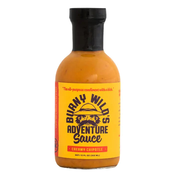 Burny Wild's Adventure Sauce that is 100% plant-based, gluten-free, AND gives back 1% for the planet  burny wild's   -better made easy-eco-friendly-sustainable-gifting