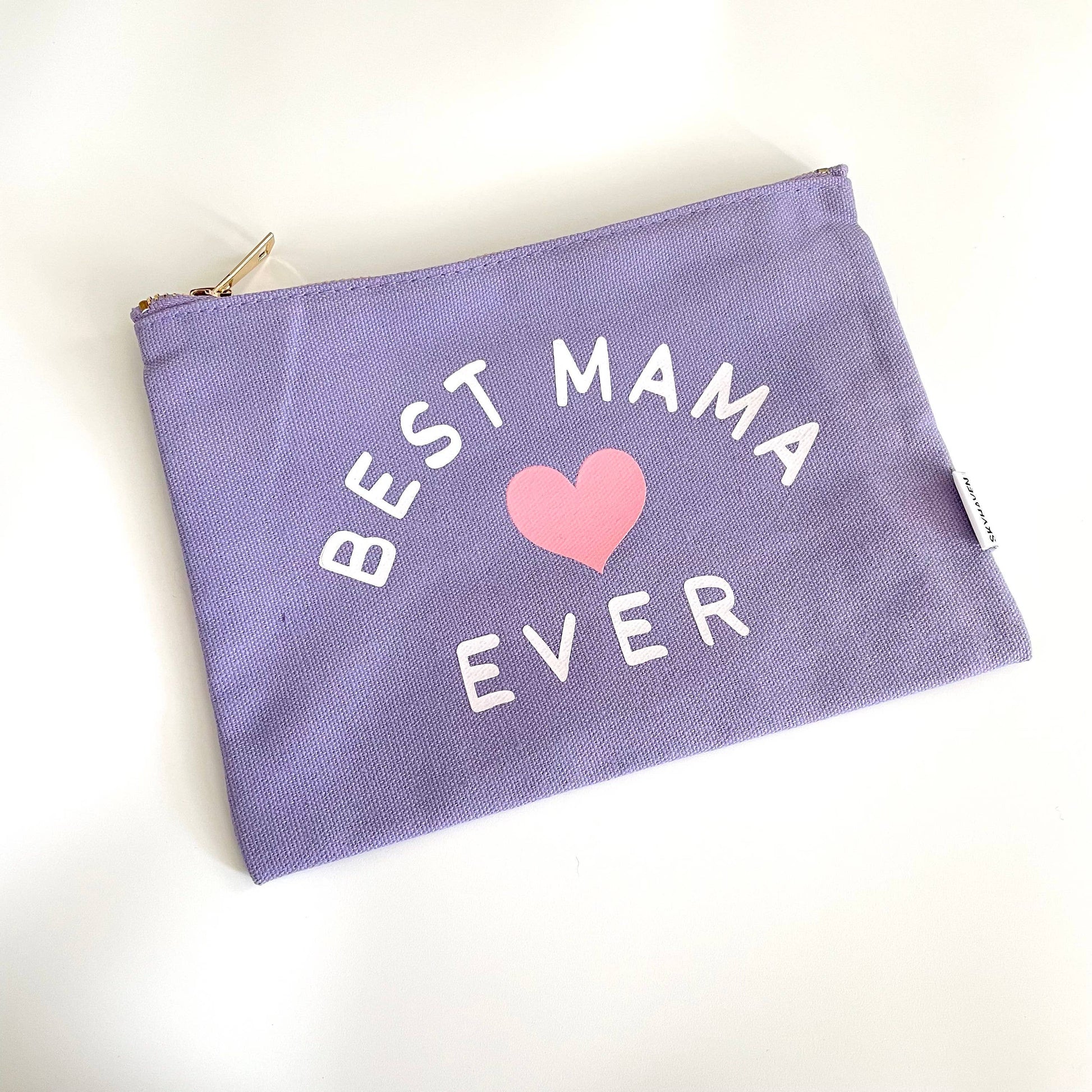 Properly Improper - Best Mama Ever Canvas Pouch Canvas Pouch Properly Improper   -better made easy-eco-friendly-sustainable-gifting