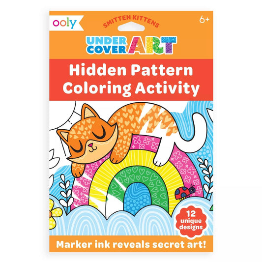 OOLY - Undercover Art Hidden Patterns Coloring- Smitten Kitten  OOLY   -better made easy-eco-friendly-sustainable-gifting