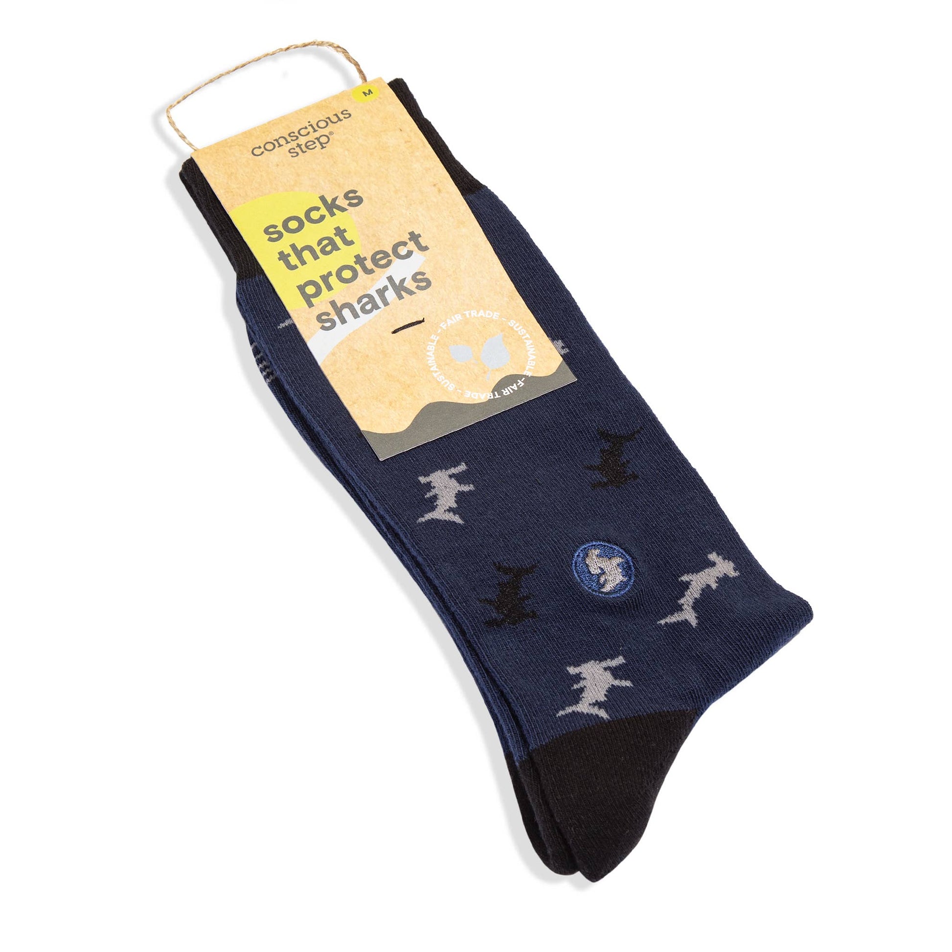 Socks that Protect Sharks  Conscious Step   -better made easy-eco-friendly-sustainable-gifting
