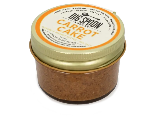 Big Spoon Handcrafted Carrot Cake Almond & Walnut Butter  Big Spoon Roasters 3oz Jar  -better made easy-eco-friendly-sustainable-gifting