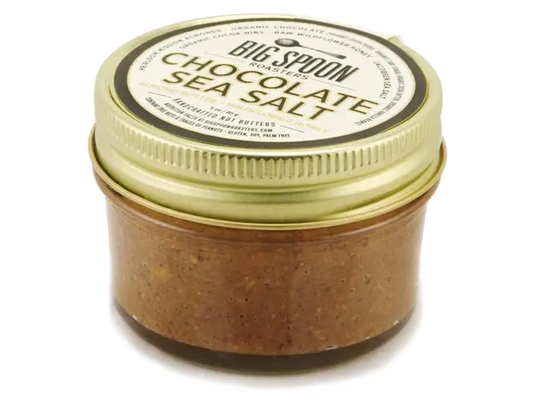 Big Spoon Chocolate Sea Salt Almond Butter  Big Spoon Roasters 3oz Jar  -better made easy-eco-friendly-sustainable-gifting