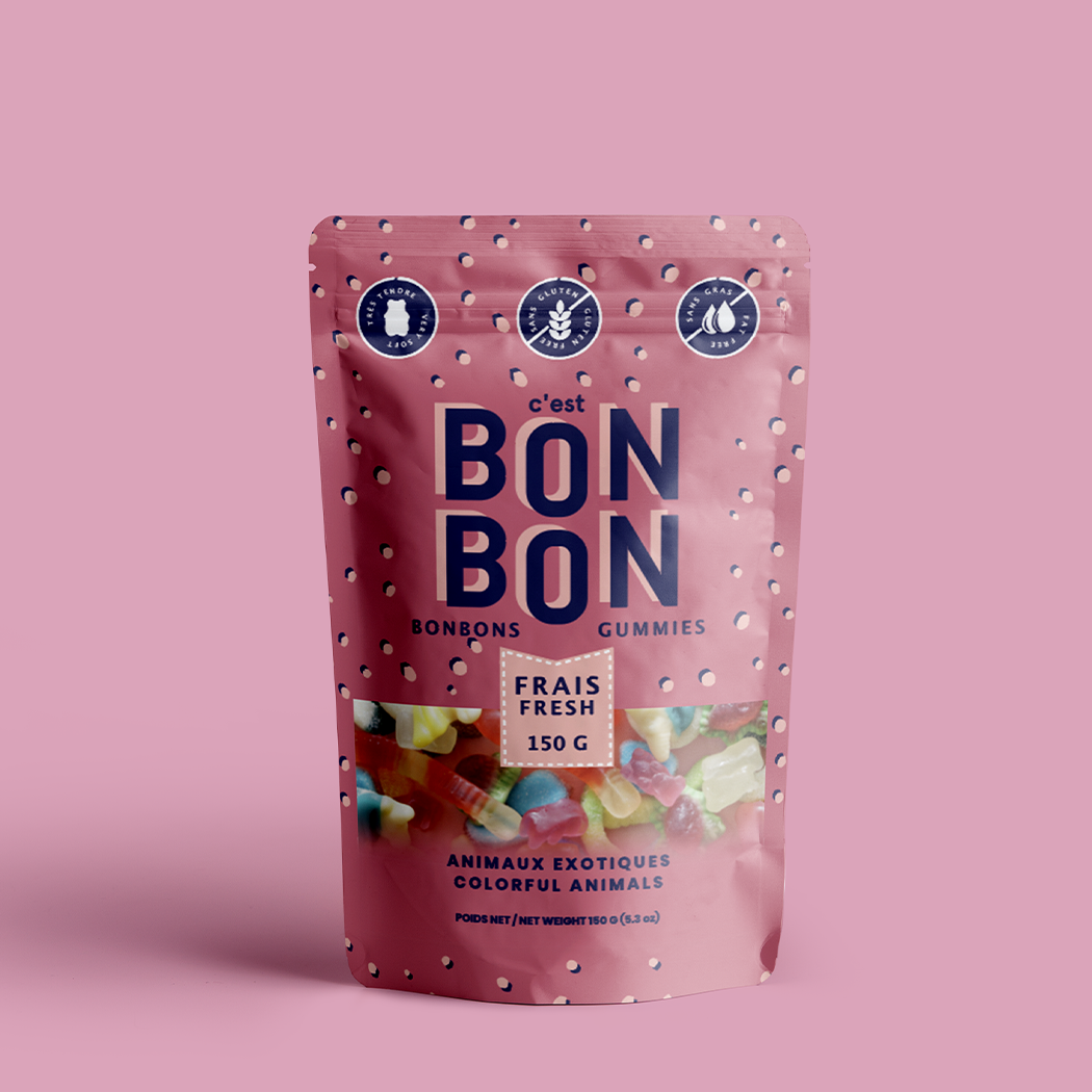 c’est BONBON - Colorful Animals - Gummy Candies  La boîte à bonbons   -better made easy-eco-friendly-sustainable-gifting