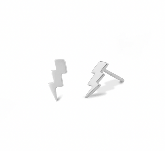 Lightning Bolt Stud earrings  boma   -better made easy-eco-friendly-sustainable-gifting