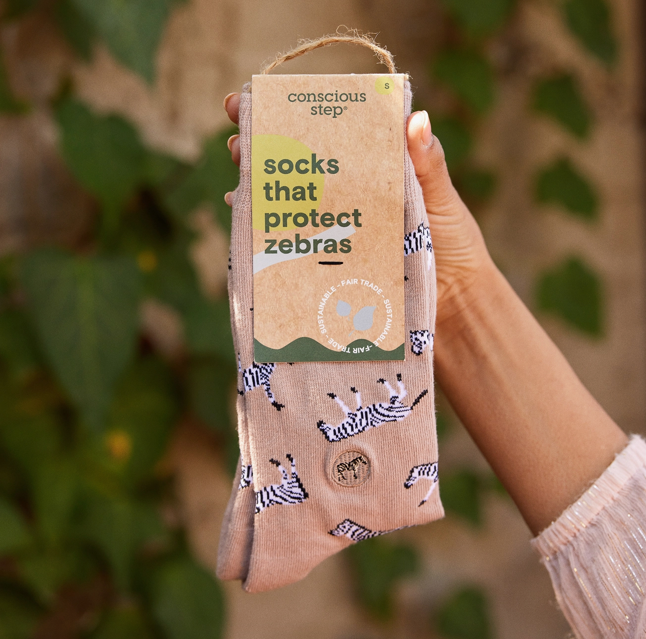 Conscious Step - Socks that Protect Zebras  Conscious Step Small  -better made easy-eco-friendly-sustainable-gifting