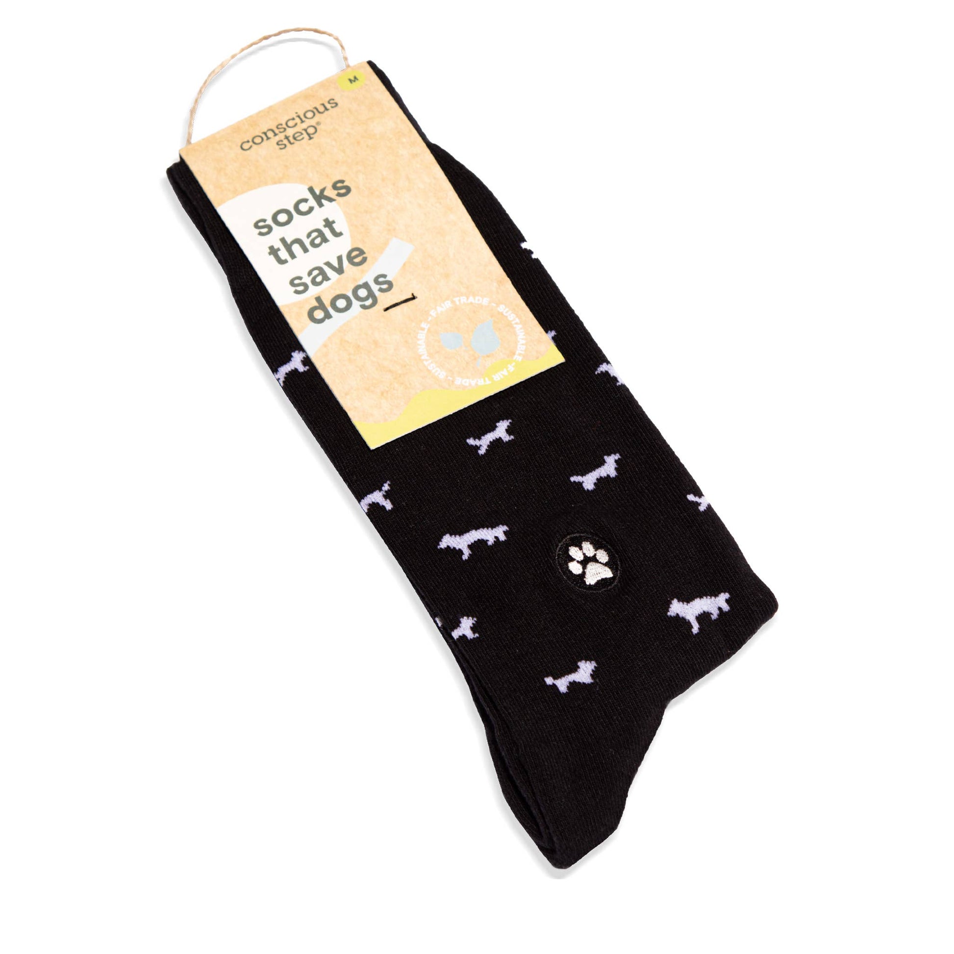 Conscious Step - Socks that Save Dogs (Black Dogs)  Conscious Step   -better made easy-eco-friendly-sustainable-gifting