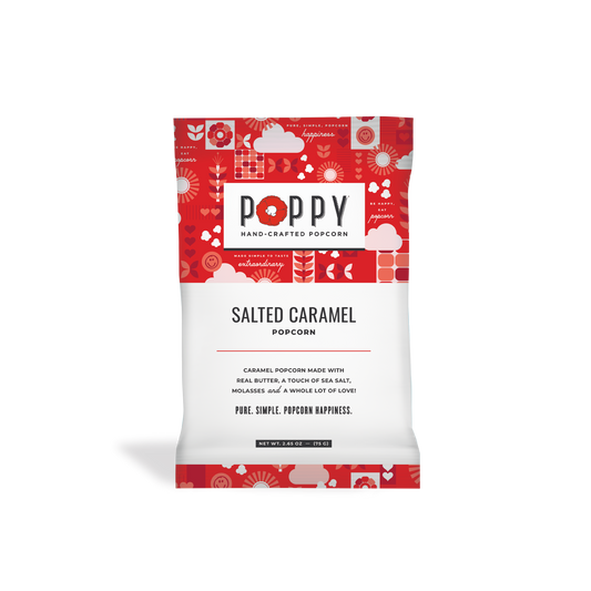 Poppy Hand-Crafted Popcorn - Salted Caramel Snack Bag Poppy Hand-Crafted Popcorn -better made easy-eco-friendly-sustainable-gifting