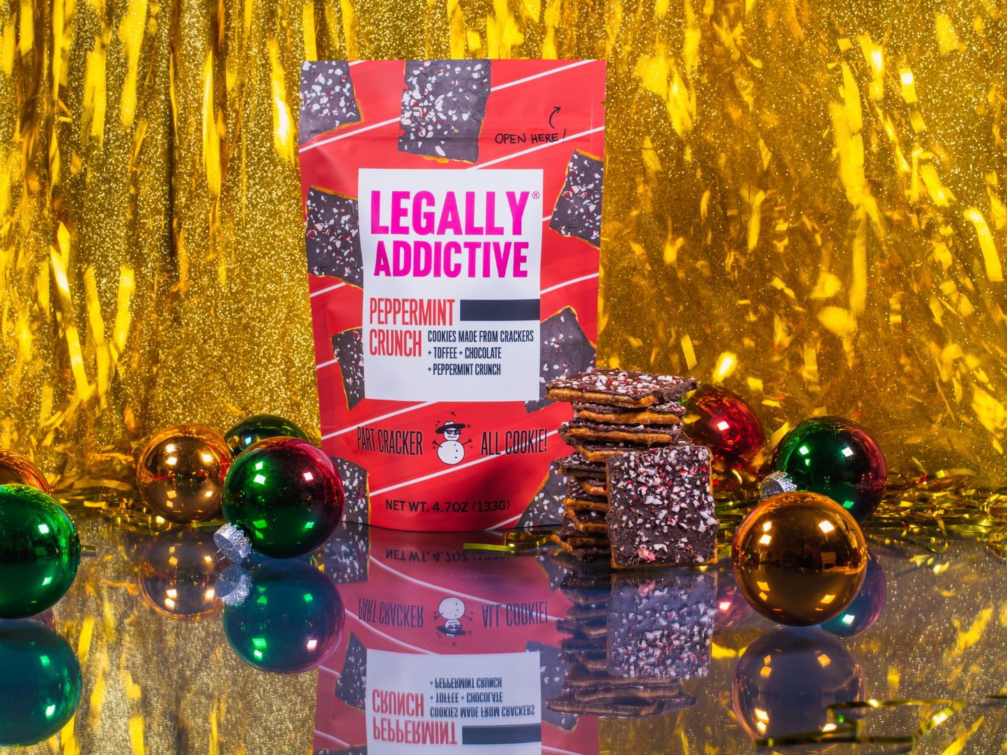 Legally Addictive - Peppermint Crunch - Holiday Cookie Legally Addictive Foods -better made easy-eco-friendly-sustainable-gifting