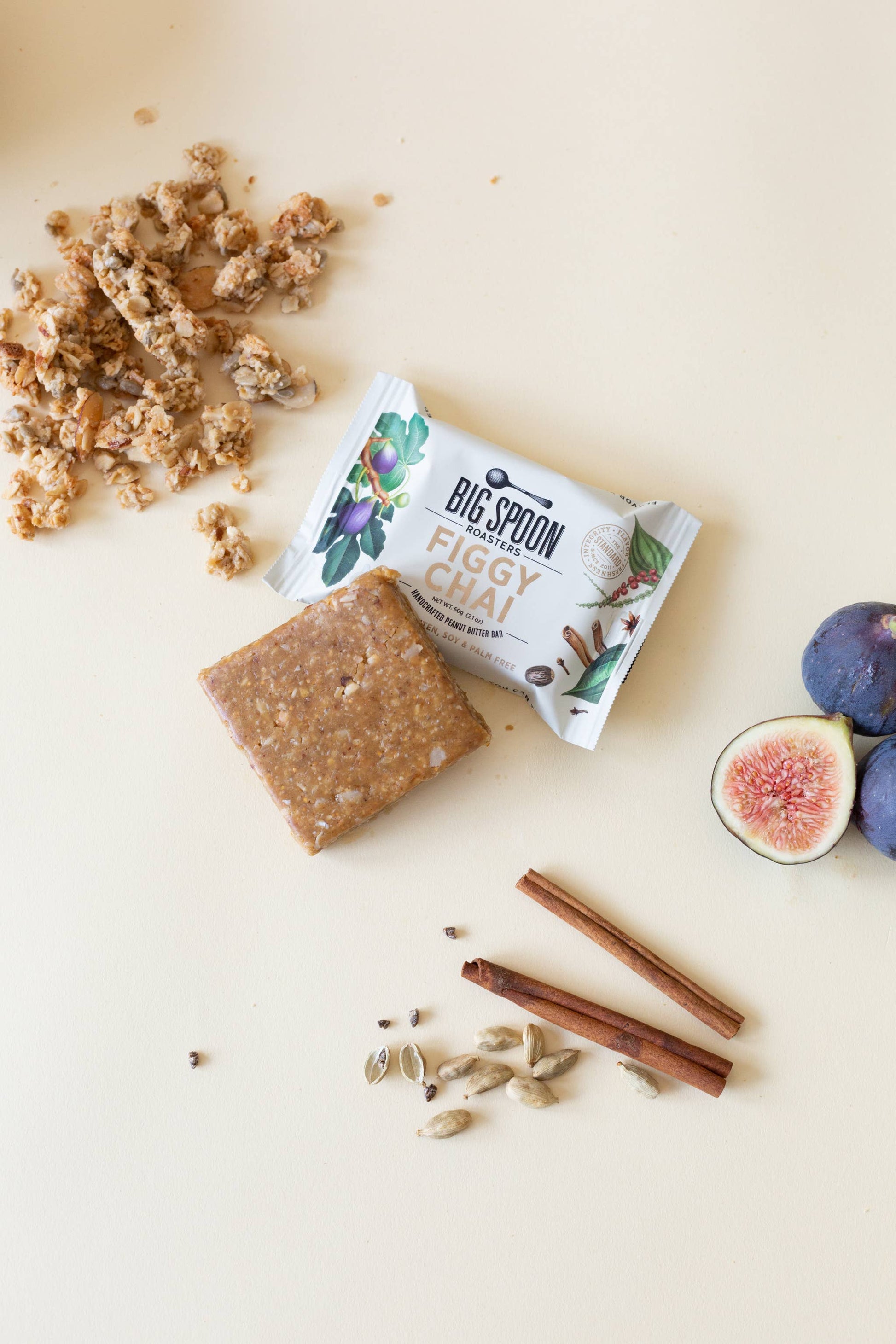 Big Spoon Figgy Chai Peanut Butter Bar  Big Spoon Roasters   -better made easy-eco-friendly-sustainable-gifting