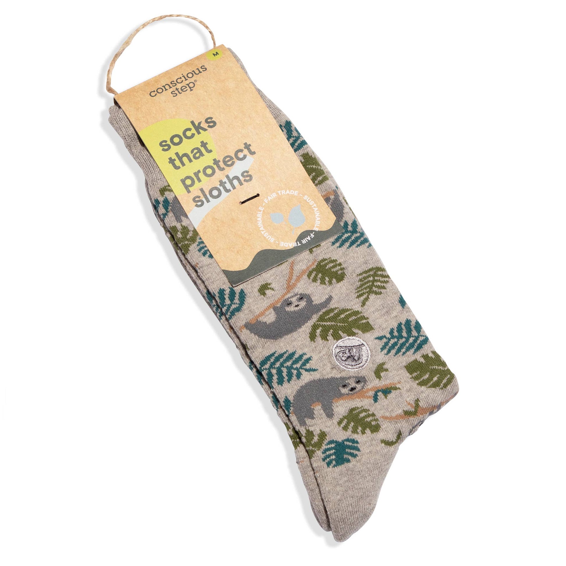 Conscious Step - Socks that Protect Sloths  Conscious Step Small  -better made easy-eco-friendly-sustainable-gifting