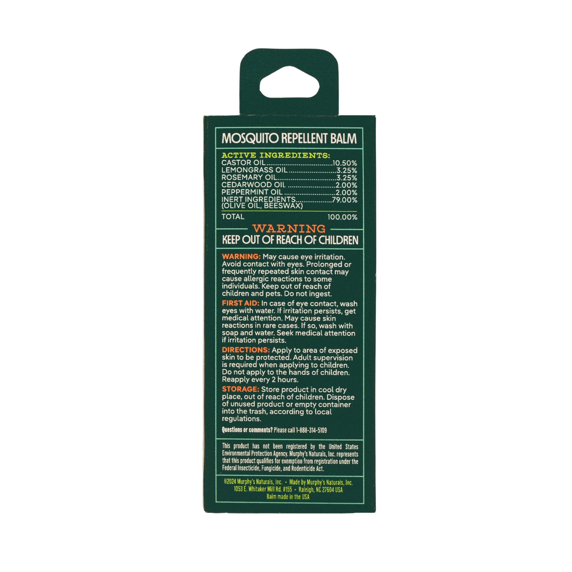 Murphy's Naturals - Mosquito Repellent Balm Sticks (0.5oz) Murphy's Naturals -better made easy-eco-friendly-sustainable-gifting