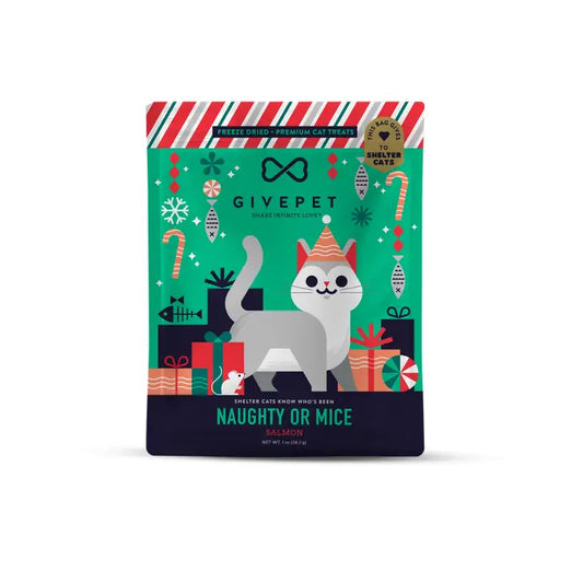 GivePet - GivePet Naughty or Mice Freeze Dried Christmas Cat Treats GivePet -better made easy-eco-friendly-sustainable-gifting