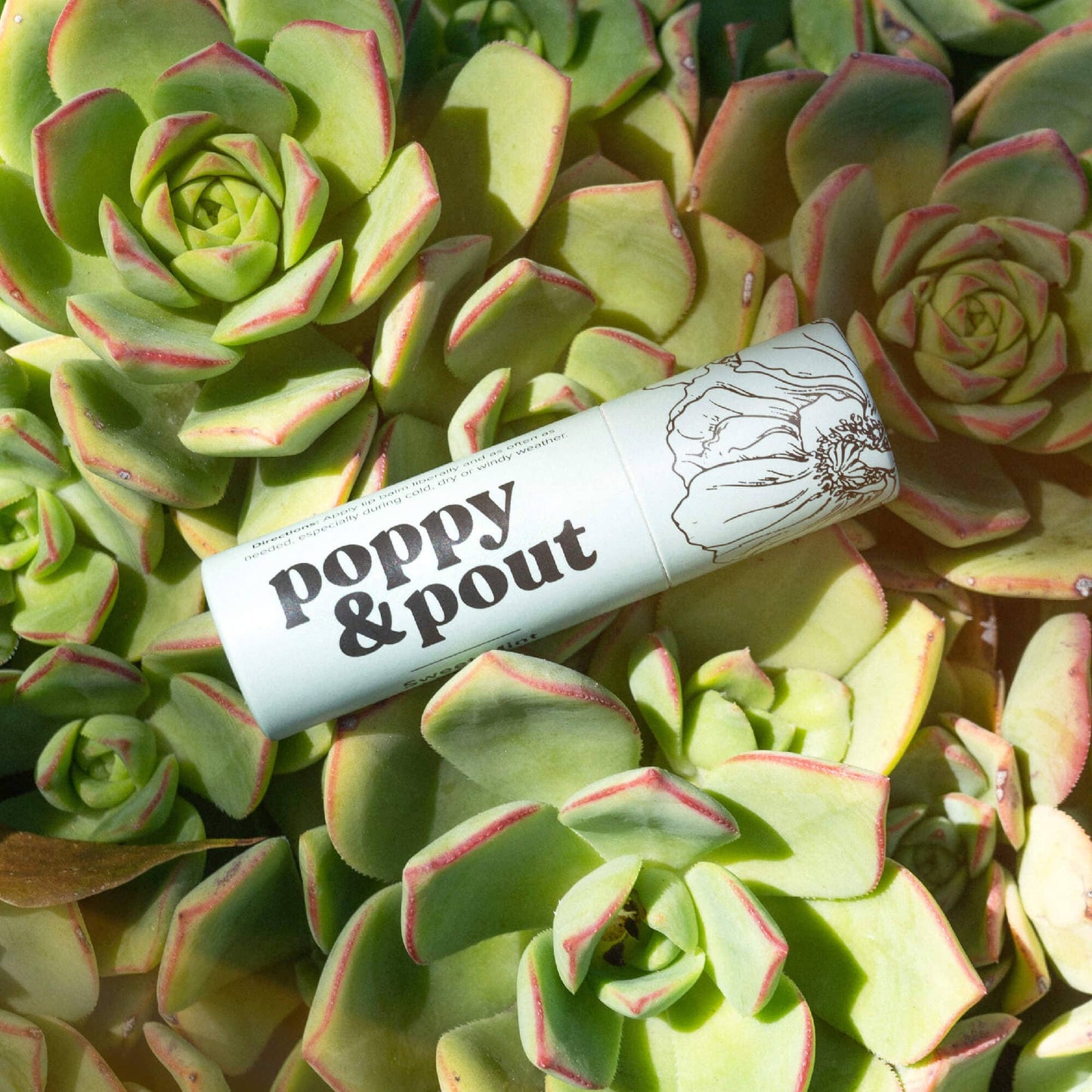 Poppy & Pout - Lip Balm, Sweet Mint  Poppy & Pout   -better made easy-eco-friendly-sustainable-gifting