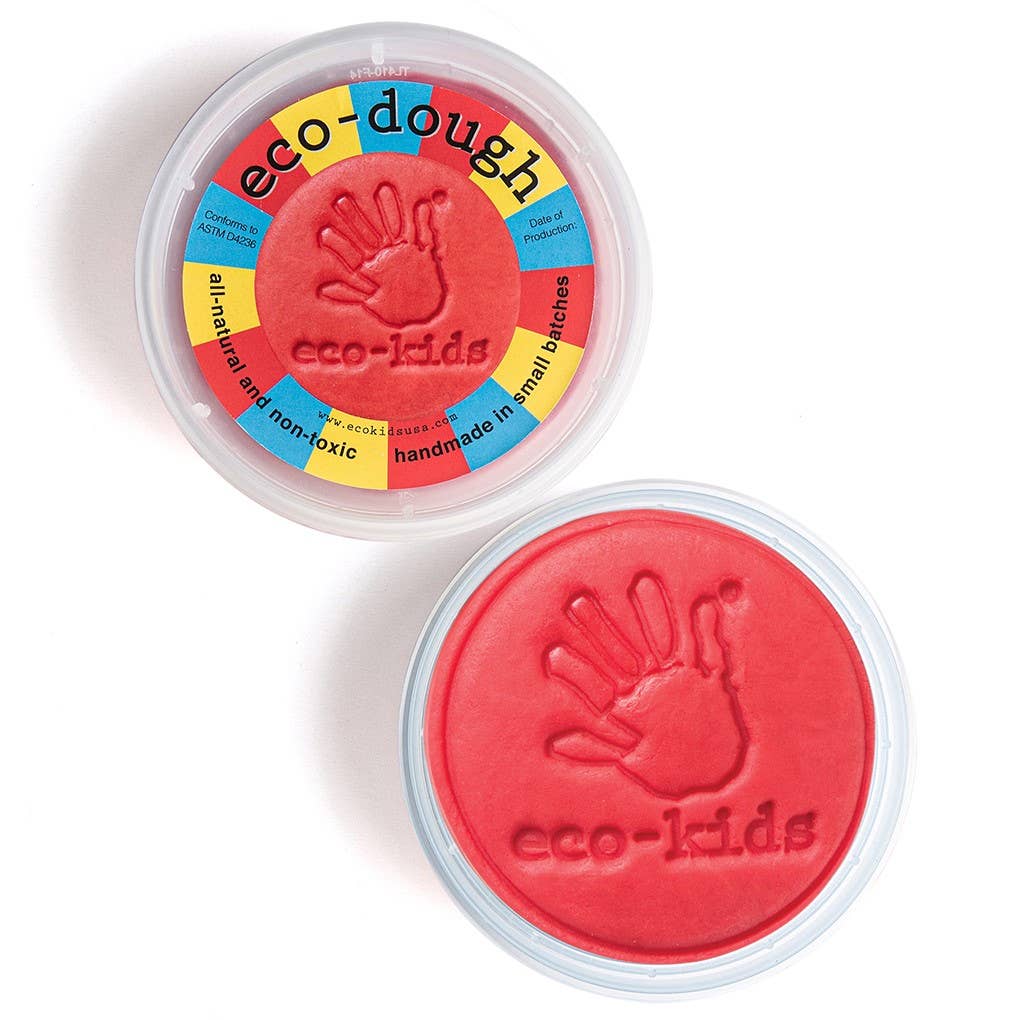 eco-dough - eco-friendly play dough  eco-kids Red  -better made easy-eco-friendly-sustainable-gifting