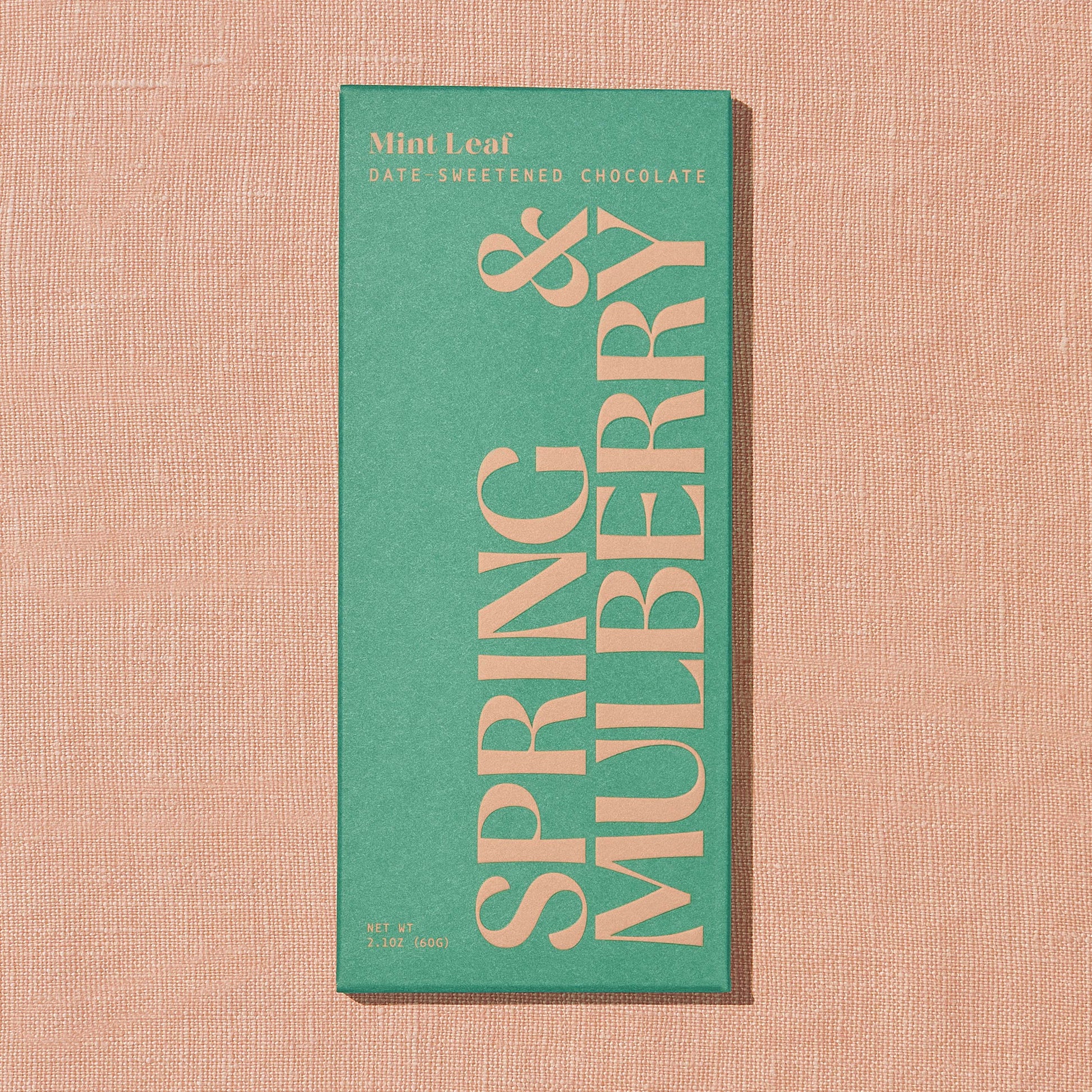 Spring & Mulberry - Mint Leaf Date-Sweetened Dark Chocolate Spring & Mulberry -better made easy-eco-friendly-sustainable-gifting