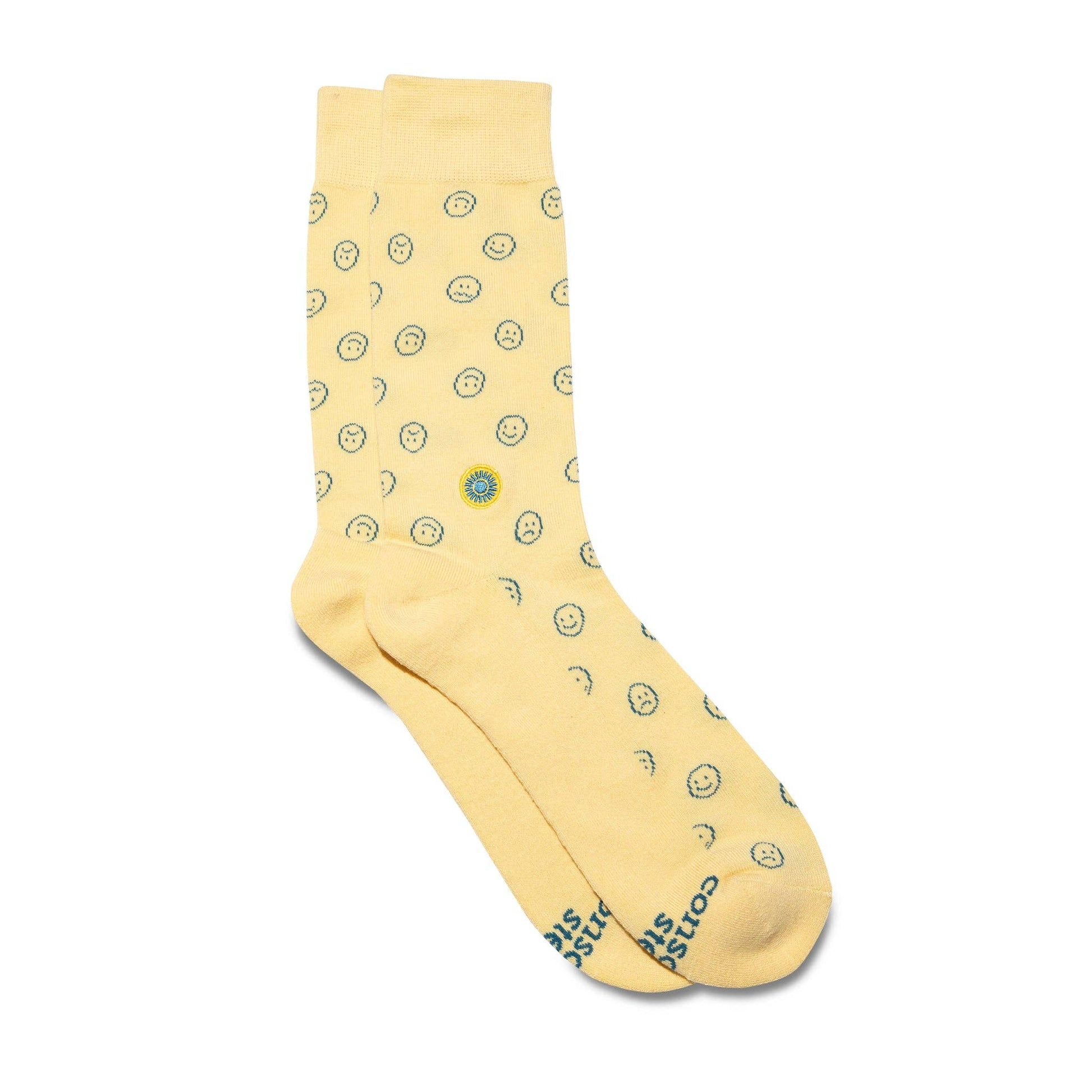 Conscious Step - Socks that Support Mental Health (Smiley Faces)  Conscious Step Small  -better made easy-eco-friendly-sustainable-gifting