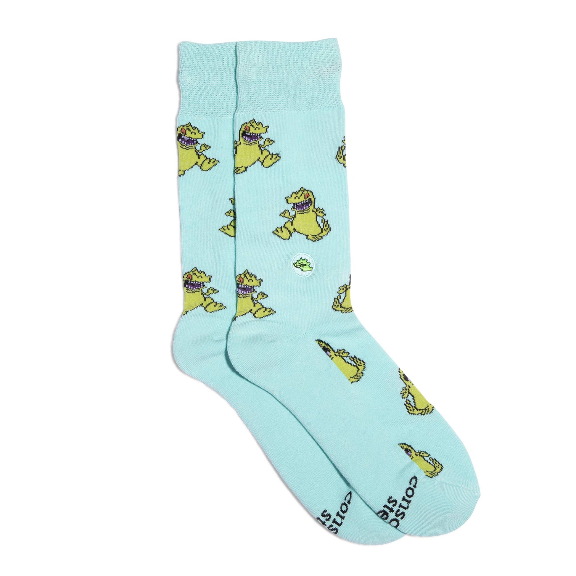 Conscious Step - Rugrats Socks that Find a Cure (Blue Reptars)  Conscious Step Small  -better made easy-eco-friendly-sustainable-gifting