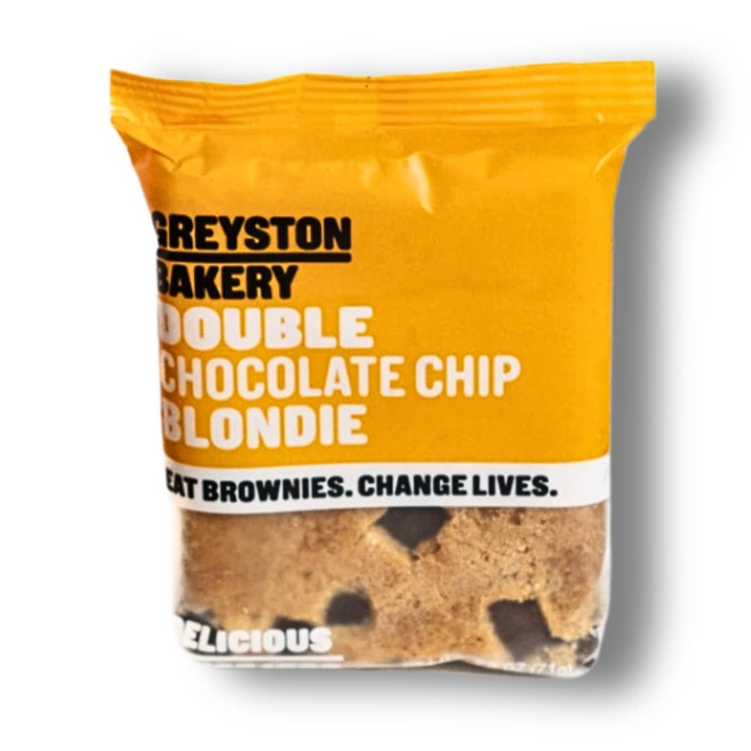 Greyston Bakery Brownies - Double Chocolate Chip Blondie  Greyston Bakery   -better made easy-eco-friendly-sustainable-gifting