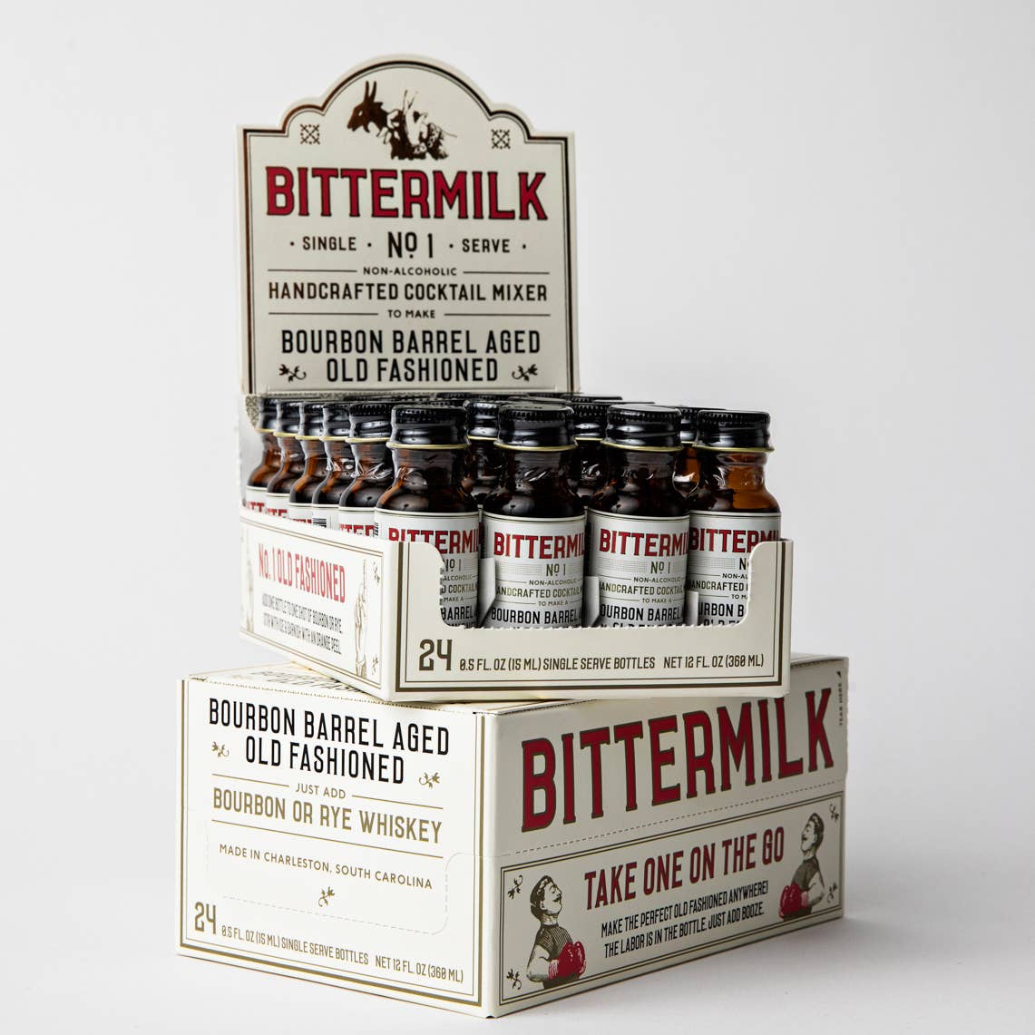 Bittermilk Bottling Co. - Single Serve Bourbon Barrel Aged Old Fashioned Bittermilk Bottling Co. -better made easy-eco-friendly-sustainable-gifting