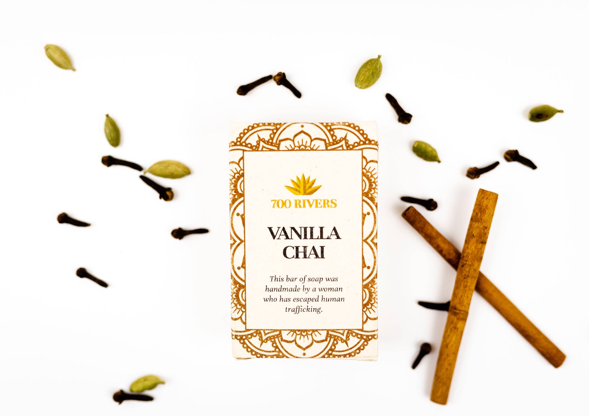 700 Rivers - Vanilla Chai Soap Bar - Crafted by artisans that escaped human trafficking  700 Rivers   -better made easy-eco-friendly-sustainable-gifting