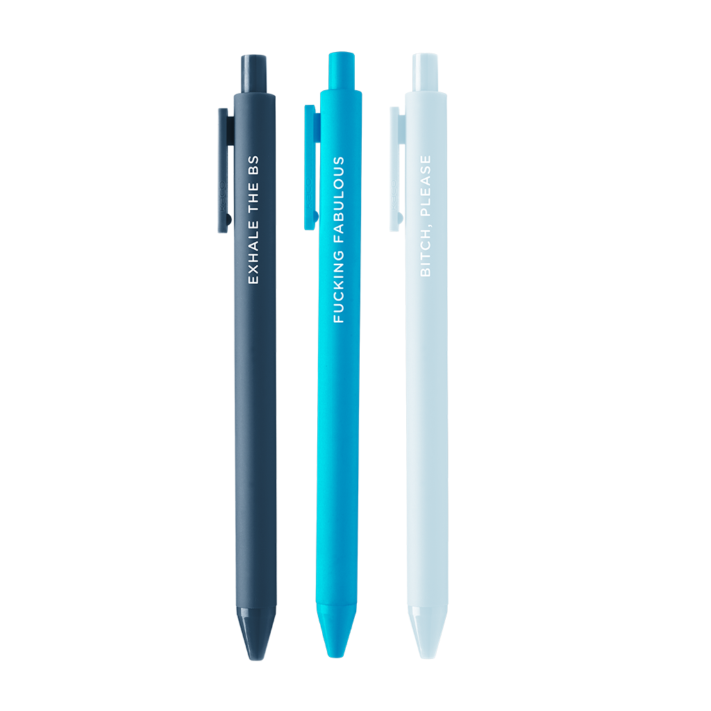 Talking Out of Turn: Just Breathe - 3 pack Jotter Set  Talking Out of Turn   -better made easy-eco-friendly-sustainable-gifting