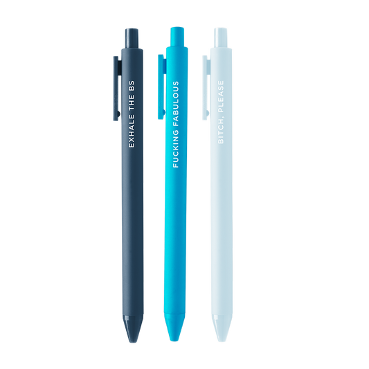 Talking Out of Turn: Just Breathe - 3 pack Jotter Set  Talking Out of Turn   -better made easy-eco-friendly-sustainable-gifting