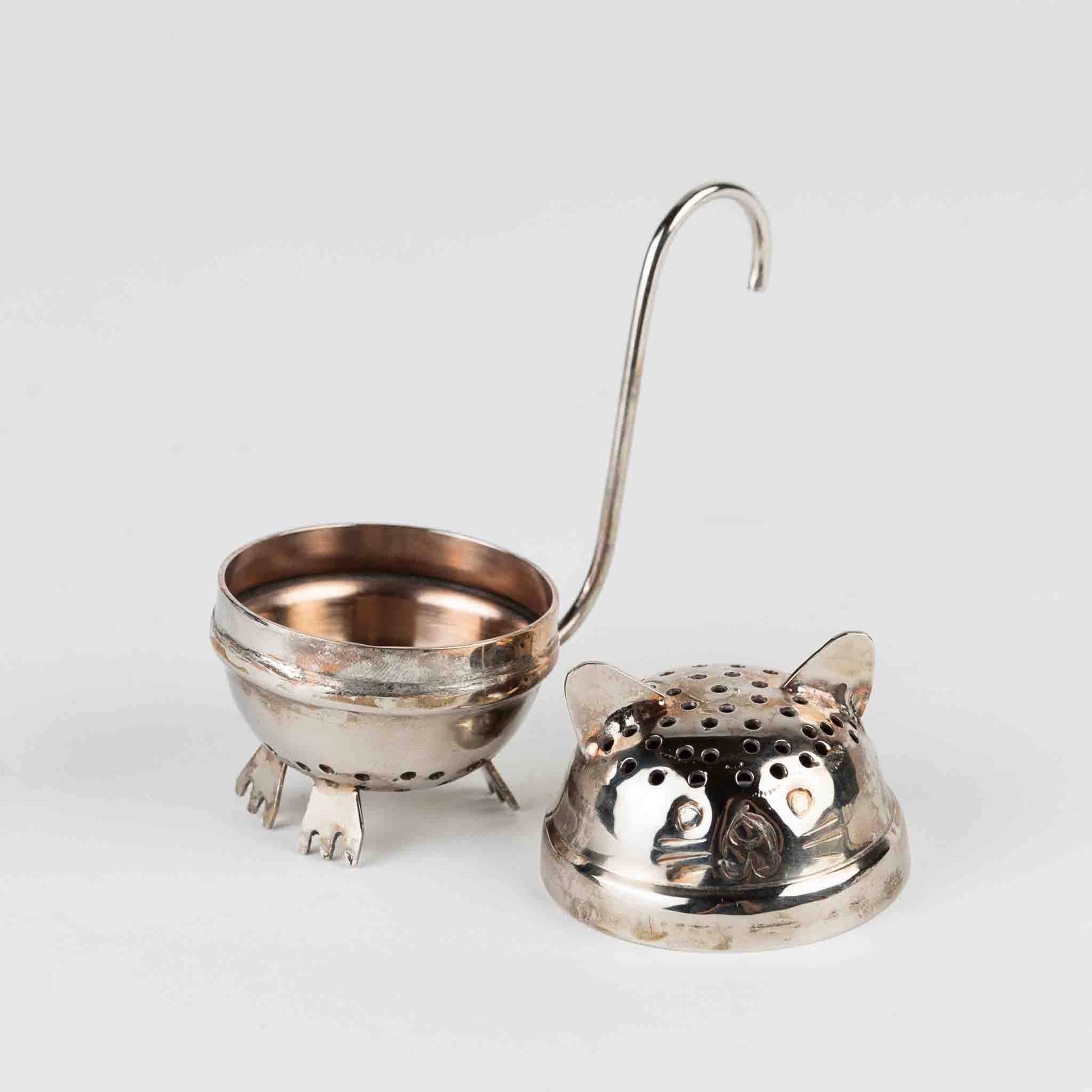 Ten Thousand Villages - Billee Standing Cat Tea Ball Infuser  Ten Thousand Villages   -better made easy-eco-friendly-sustainable-gifting