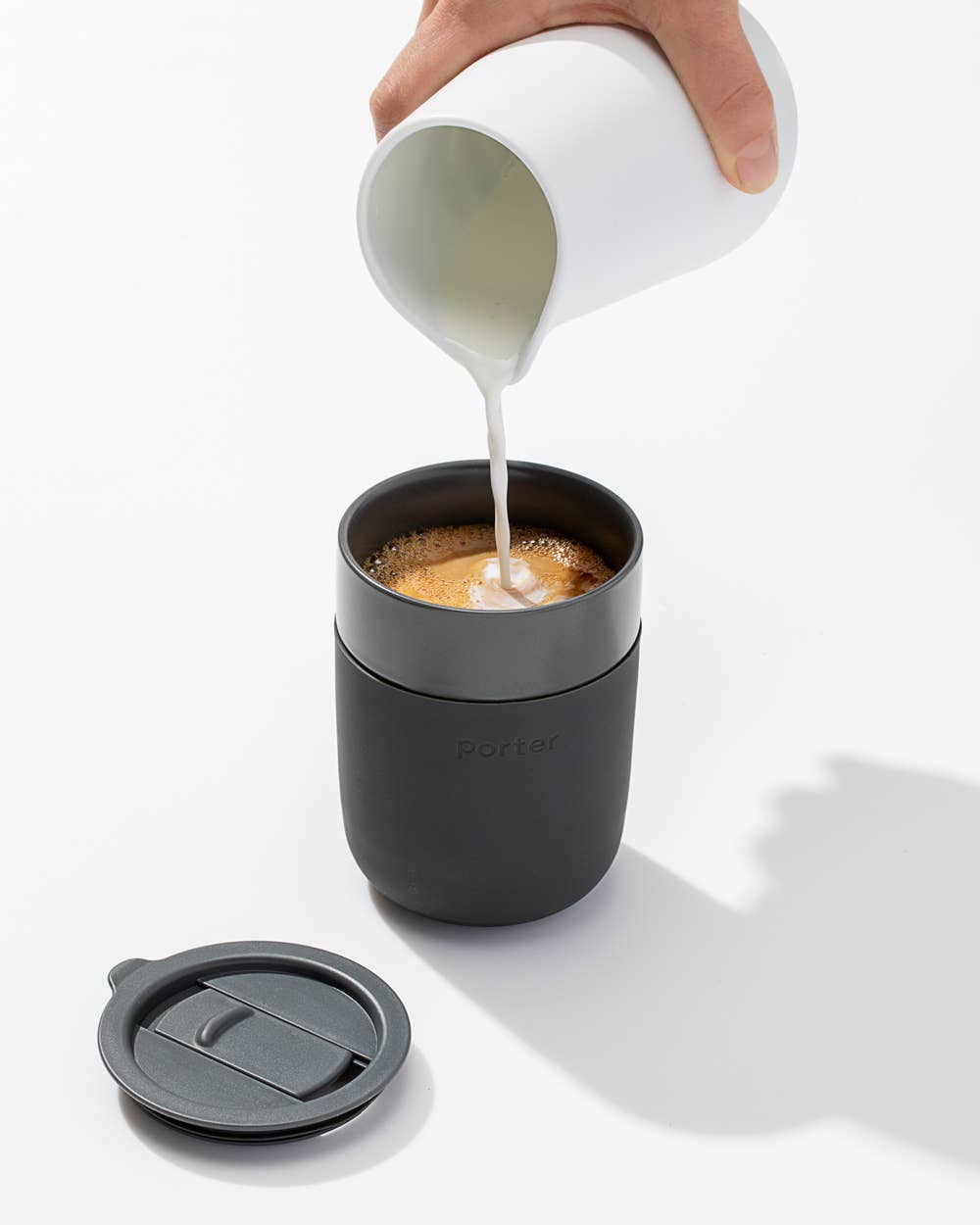 Porter Ceramic Reusable Coffee Mug 12oz  W&P   -better made easy-eco-friendly-sustainable-gifting