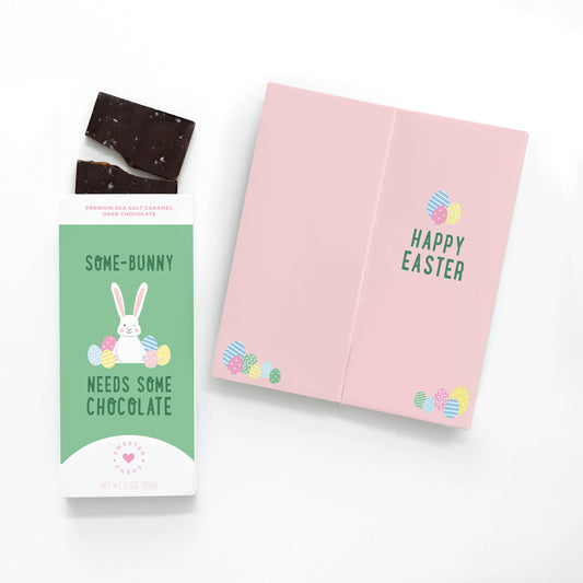Sweeter Card - Easter Card with Chocolate – SomeBunny Needs Chocolate!  Sweeter Cards Chocolate Bar + Greeting Card in ONE!   -better made easy-eco-friendly-sustainable-gifting