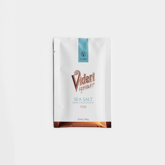 Videri Classic 70% Sea Salt with Dark Chocolate Bar  Videri Chocolate Factory Videri 70% Sea Salt with Dark Chocolate Bar  -better made easy-eco-friendly-sustainable-gifting
