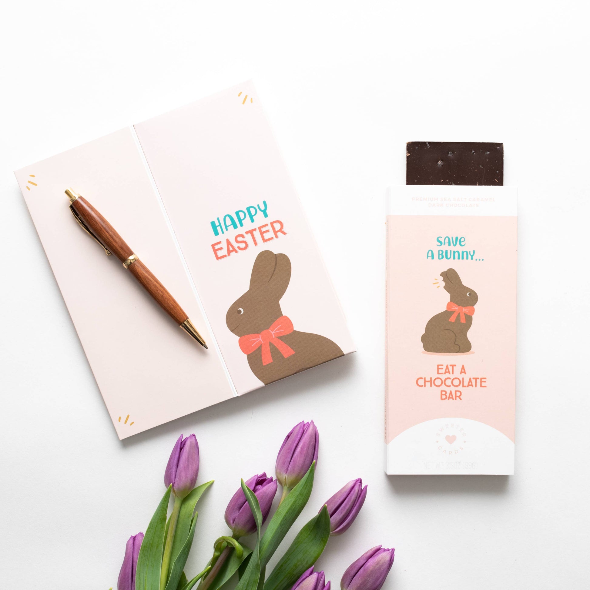 Sweeter Card - Chocolate Bar + Greeting Card in ONE! - Save a Bunny!  Sweeter Cards Chocolate Bar + Greeting Card in ONE!   -better made easy-eco-friendly-sustainable-gifting