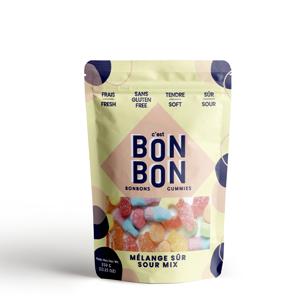 La boîte à bonbons - Sour Mix - Large - Gummy Candies  La boîte à bonbons   -better made easy-eco-friendly-sustainable-gifting