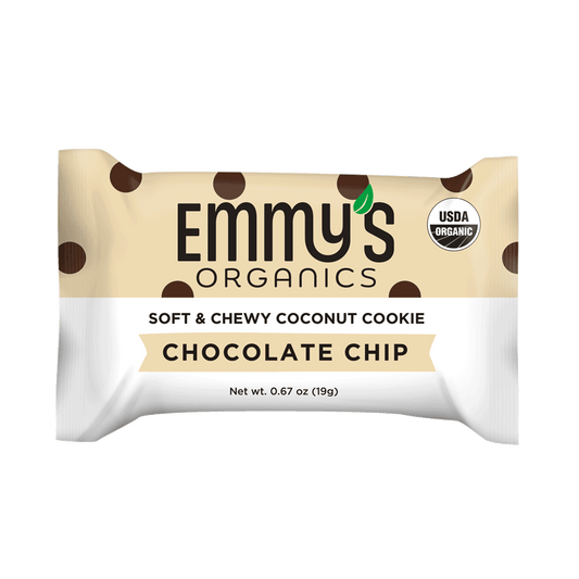 Single Emmy's Organics Chocolate Chip Coconut Cookie  Emmy's Organics   -better made easy-eco-friendly-sustainable-gifting