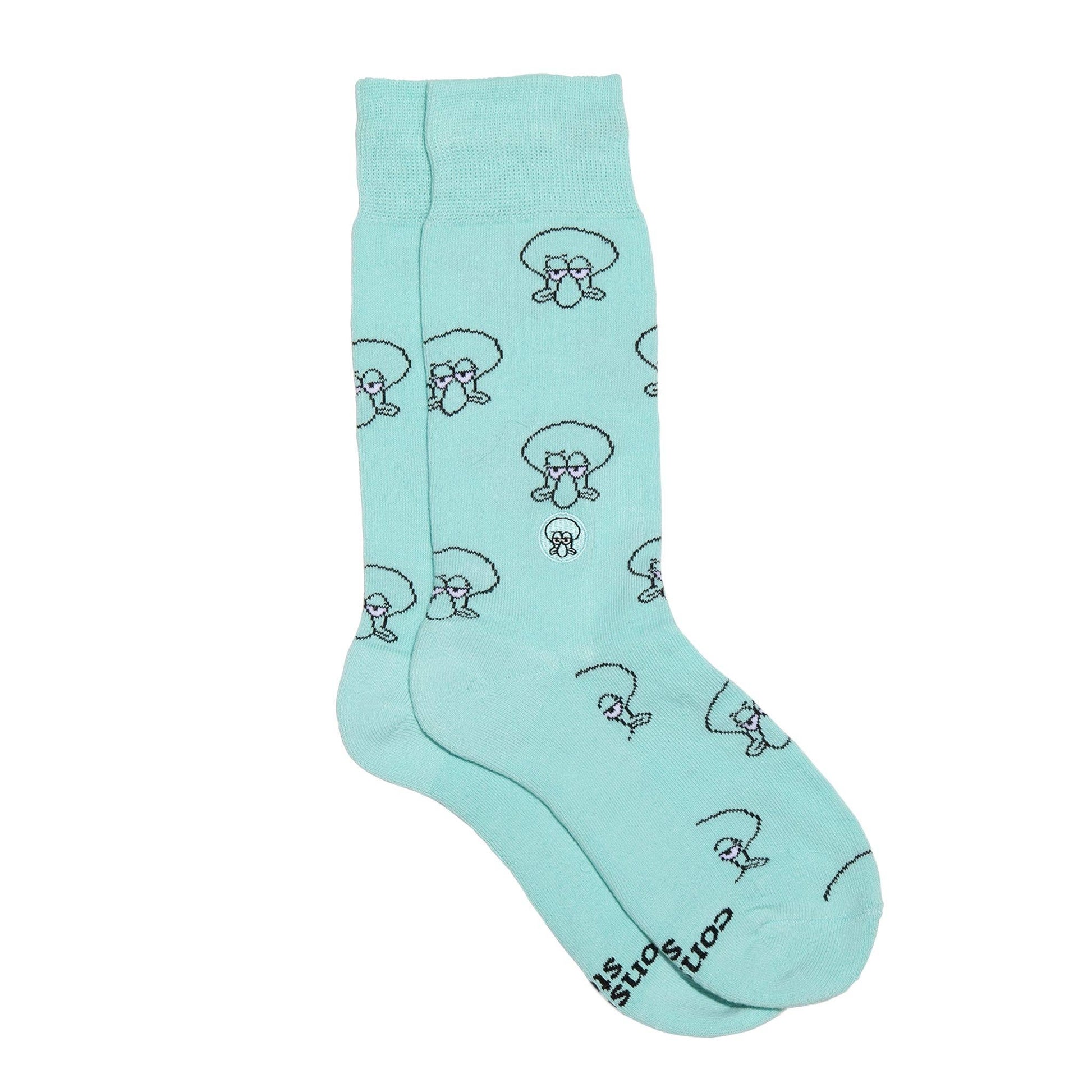 Conscious Step - Squidward Socks that Protect Oceans  Conscious Step   -better made easy-eco-friendly-sustainable-gifting