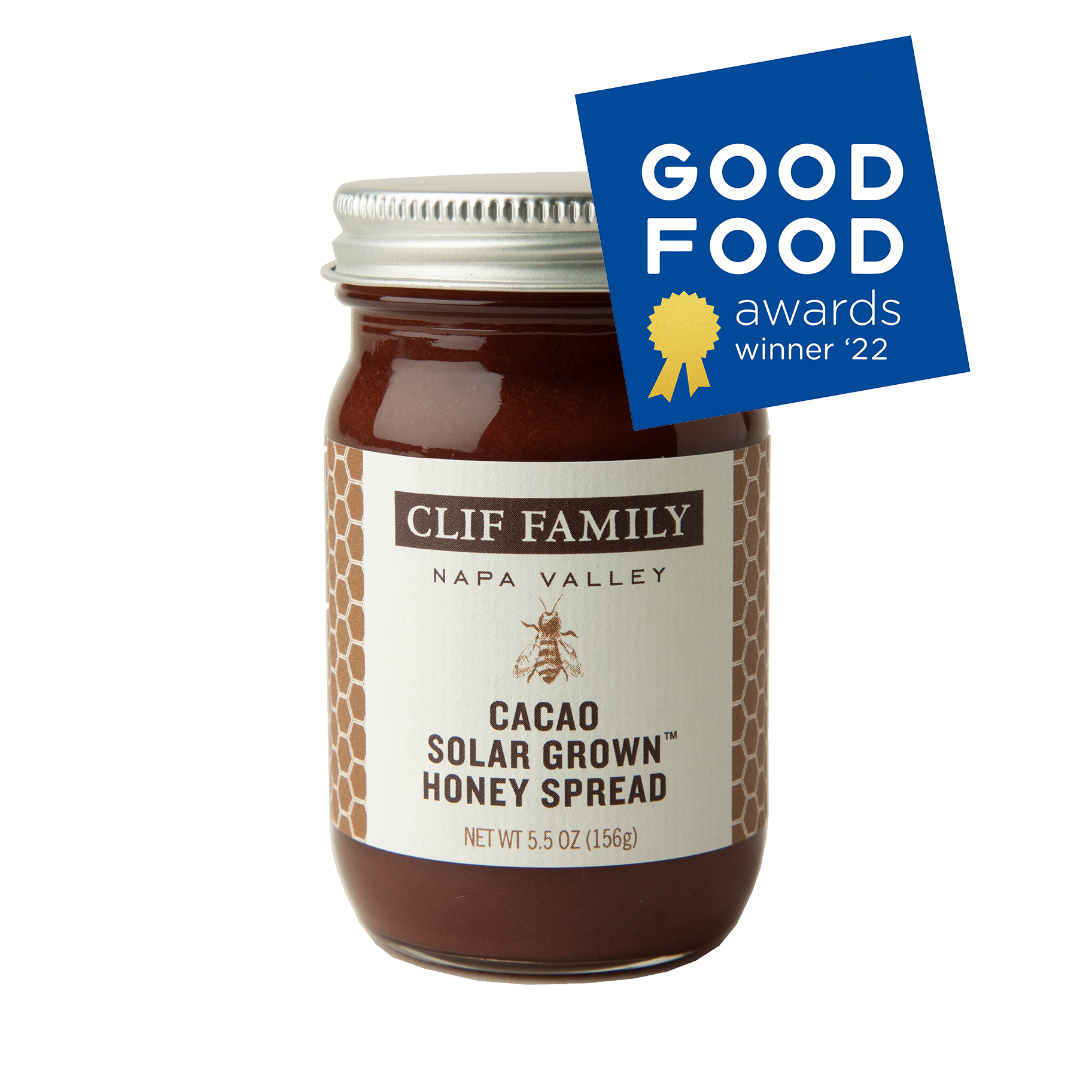 Solar Grown™ Cacao Honey Spread  Clif Family Napa Valley, Certified B Corp Company   -better made easy-eco-friendly-sustainable-gifting
