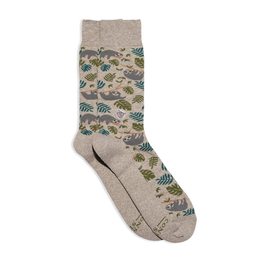 Conscious Step - Socks that Protect Sloths  Conscious Step   -better made easy-eco-friendly-sustainable-gifting