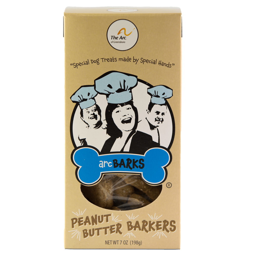 Peanut Butter Barker  arcBARKS Dog Treat Company   -better made easy-eco-friendly-sustainable-gifting