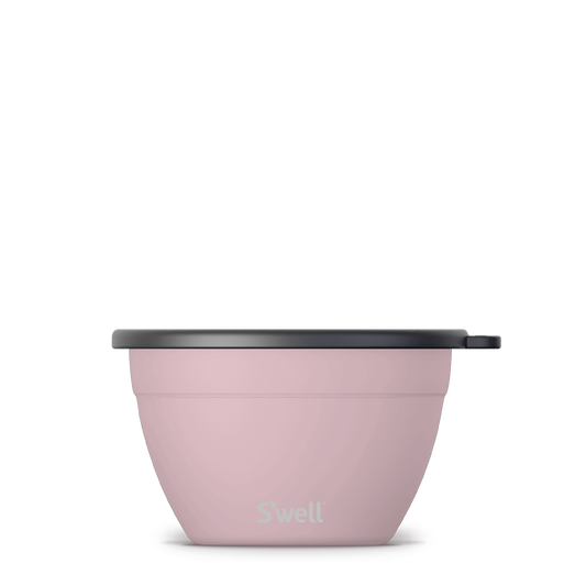 S'Well: Pink Topaz Salad Bowl Kit 64oz  S'well   -better made easy-eco-friendly-sustainable-gifting