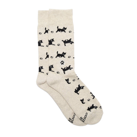 Conscious Step - Socks that Save Cats (Beige Cats)  Conscious Step   -better made easy-eco-friendly-sustainable-gifting